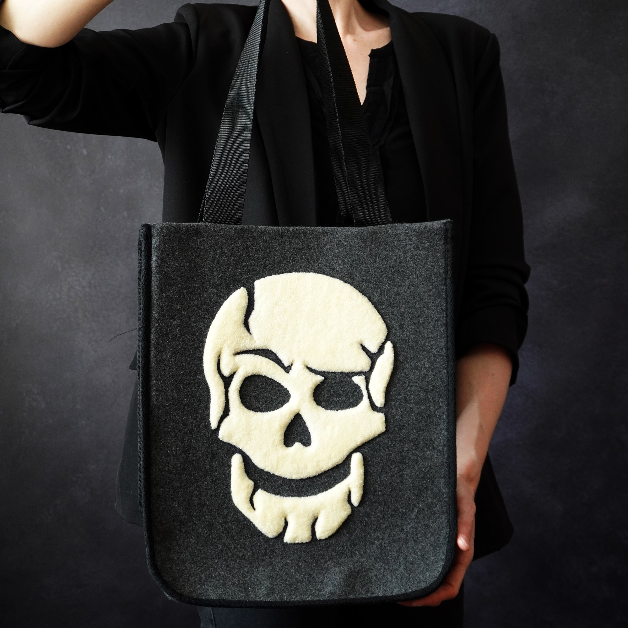 Skull Tote Bag front view