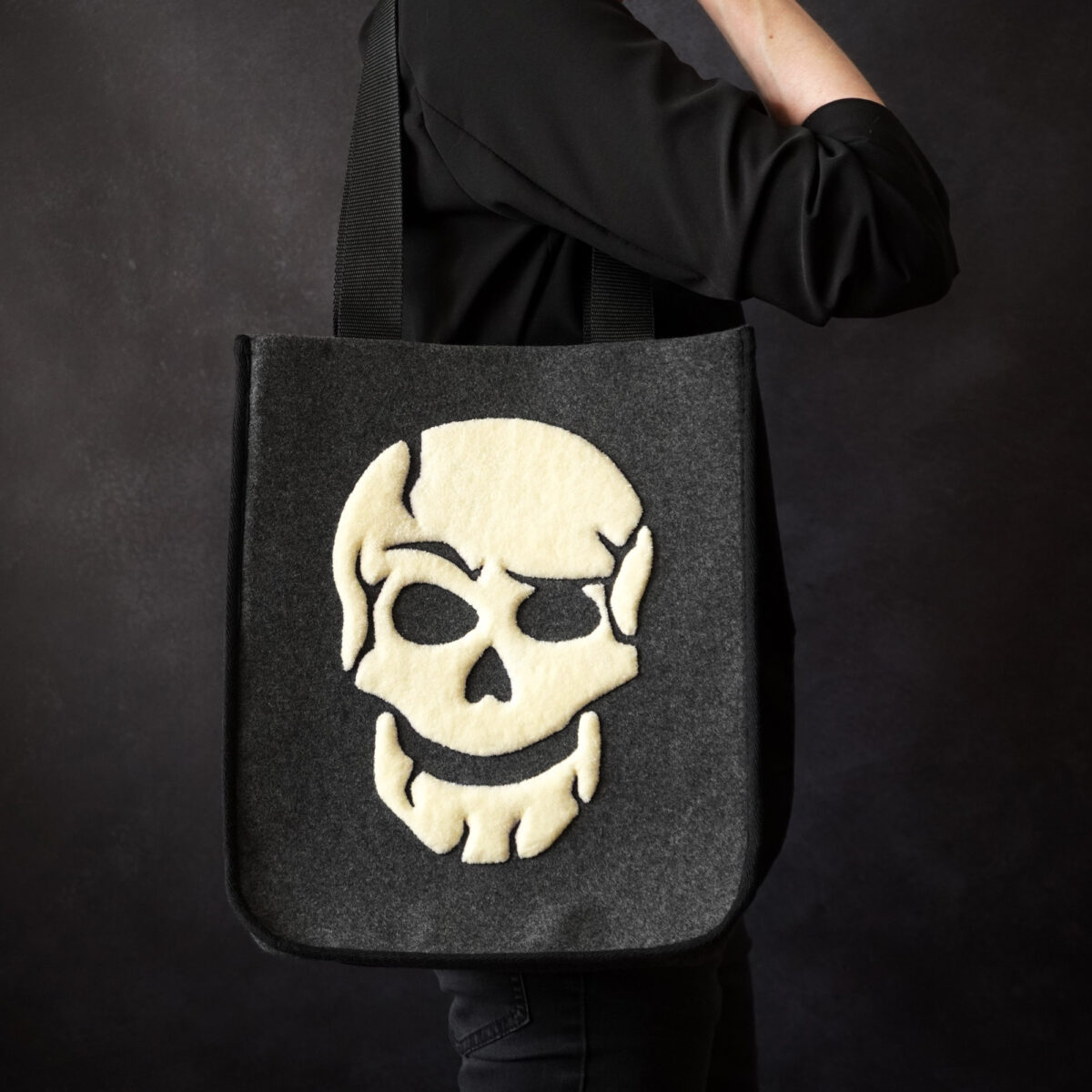 Skull Tote Bag on model